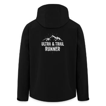 Ultra & Trail Runner - Veste softshell homme en polyester recyclé Stanley/Stella - noir - Dos - AI Model Male 185 light (185cm)