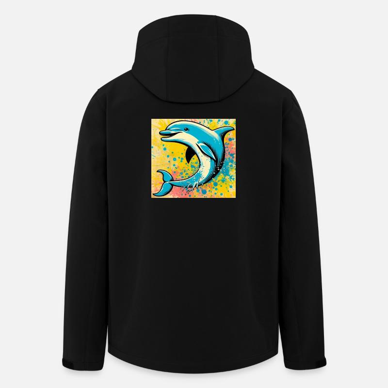 dolphin - Men’s Recycled Softshell Jacket by Stanley/Stella - black