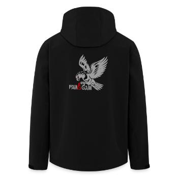 La douleur est Gain Adler Fitness Gym Musculation - Veste softshell homme en polyester recyclé Stanley/Stella - noir - Dos - AI Model Male 185 light (185cm)