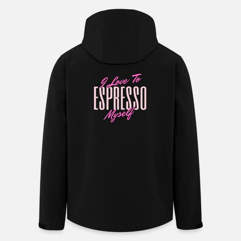 Exprimer l’amour Auto-citation Design - Veste softshell homme en polyester recyclé Stanley/Stella - noir