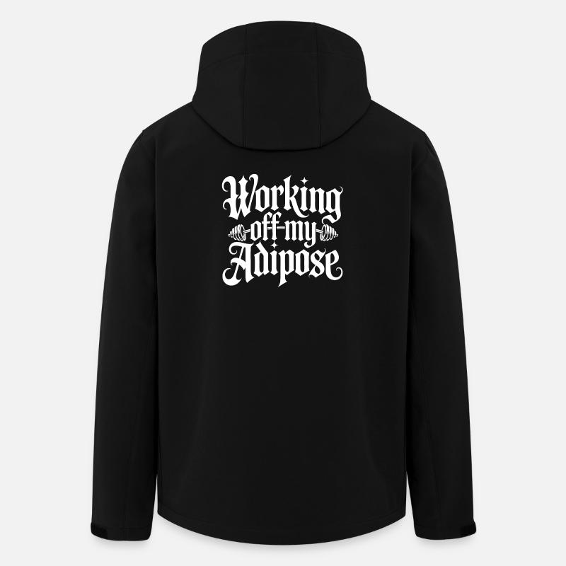 Motivierendes Workout Design - Recycelte Männer Softshell-Jacke von Stanley/Stella - Schwarz