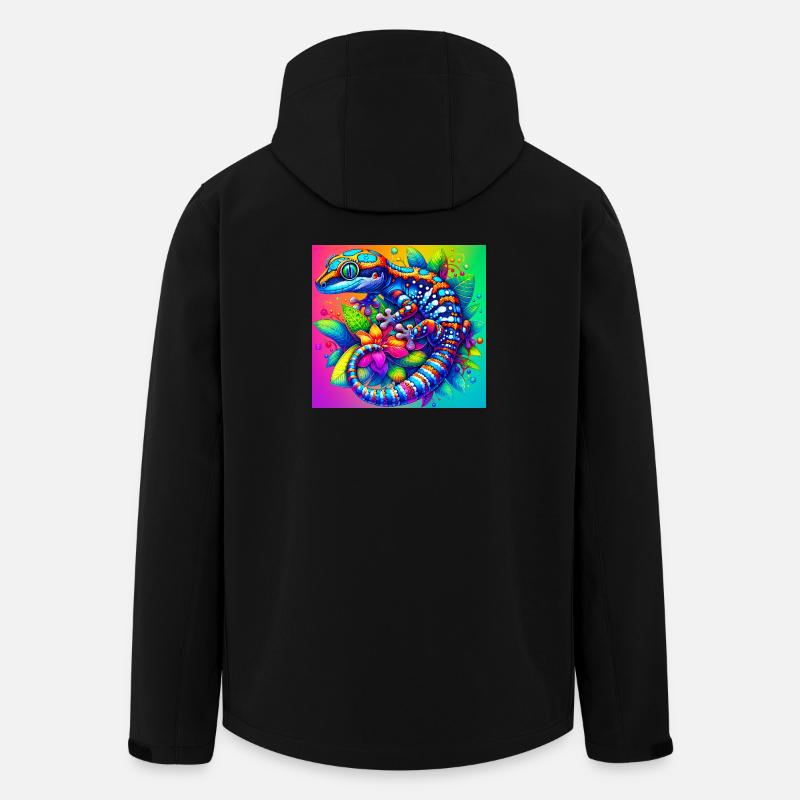 Gecko - Veste softshell homme en polyester recyclé Stanley/Stella - noir