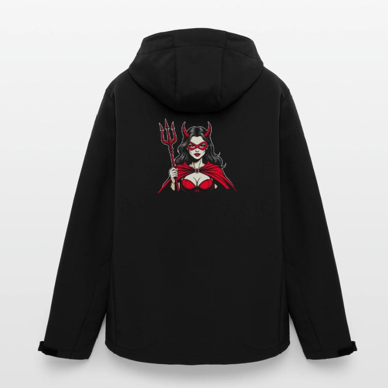 Devil Trident Hell Devil Woman Woman Devil Men’s Recycled Softshell Jacket by Stanley/Stella