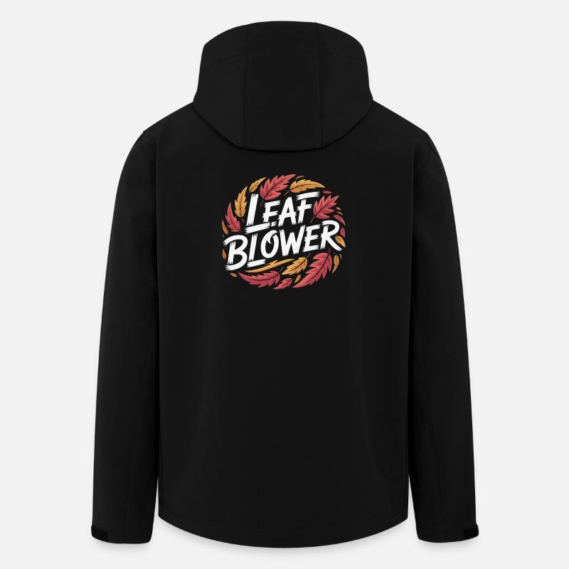 Leaf Blower Autumn Leaves - Men’s Recycled Softshell Jacket by Stanley/Stella - black