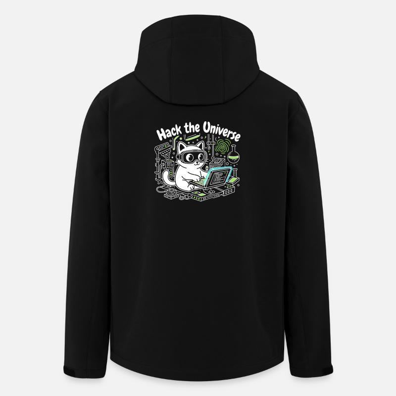 L’univers du crack KatzHacker - Veste softshell homme en polyester recyclé Stanley/Stella - noir