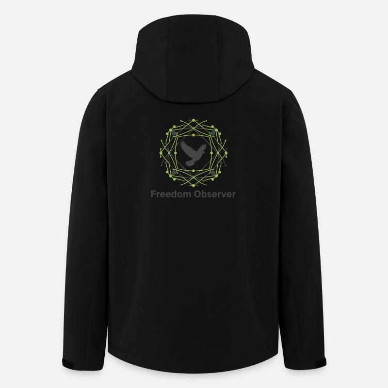 Freedom Observer - Recycelte Männer Softshell-Jacke von Stanley/Stella - Schwarz