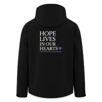 Suicide Loss Remembrance Walk Suicide - Men’s Recycled Softshell Jacket by Stanley/Stella - black - Back - AI Model Male 185 light (185cm)