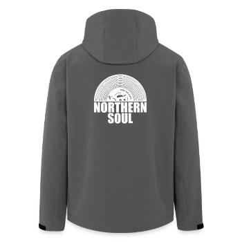 Northern Soul - Keep The Faith - Vinyle 45 tours - Veste softshell homme en polyester recyclé Stanley/Stella - charbon - Dos - AI Model Male 185 light (185cm)