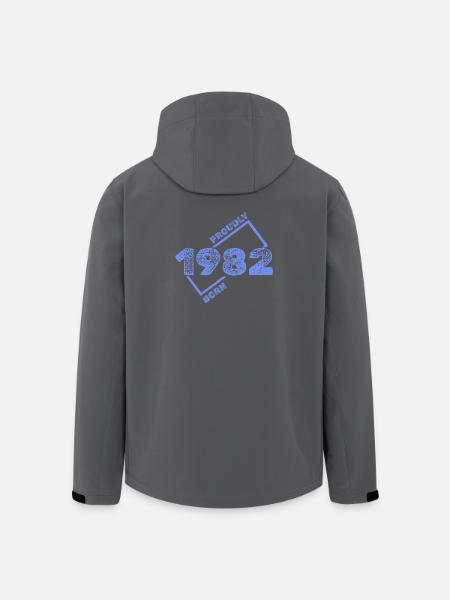 1982 1982 - Recycelte Männer Softshell-Jacke von Stanley/Stella - Schwarz