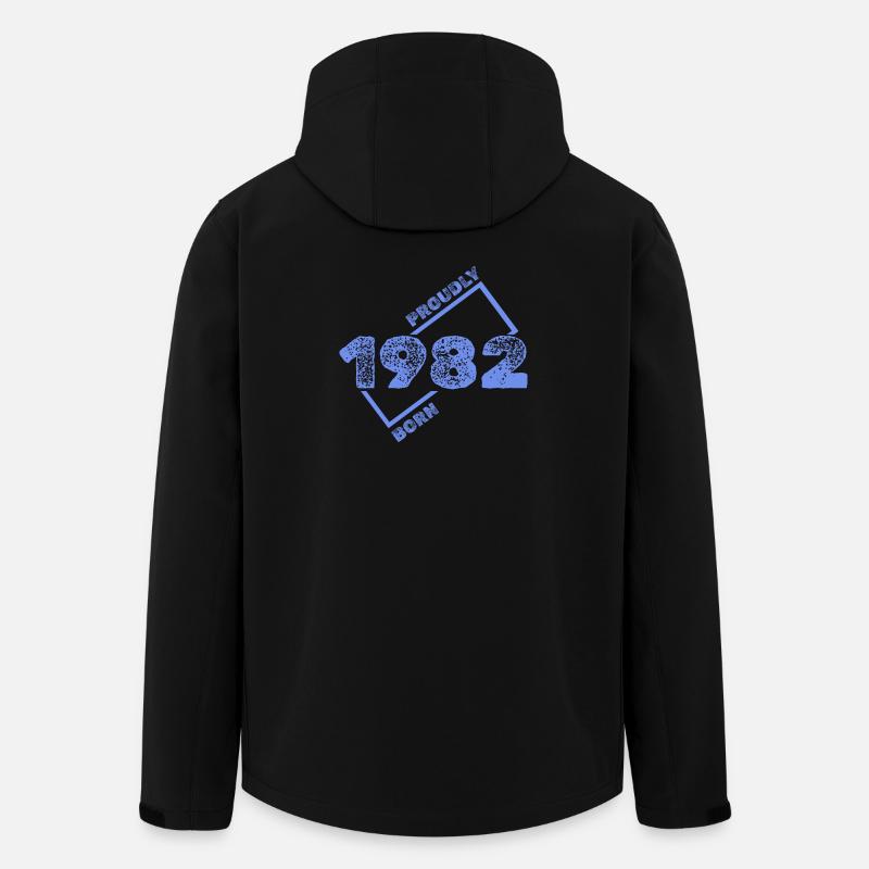 1982 1982 - Recycelte Männer Softshell-Jacke von Stanley/Stella - Schwarz