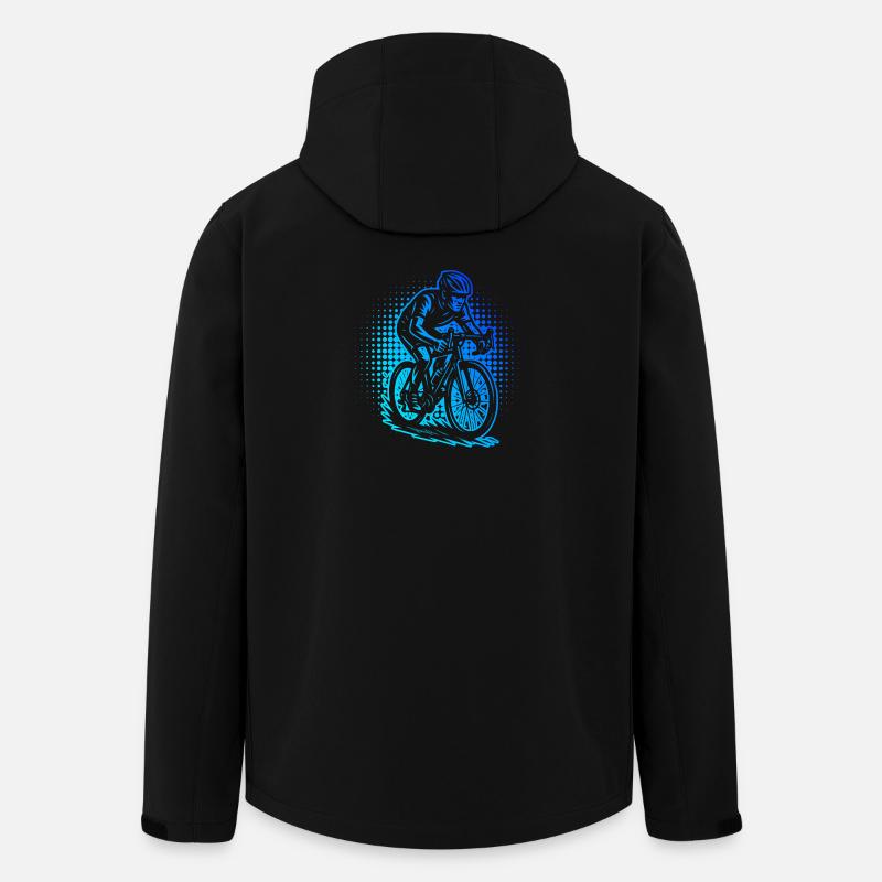 Attention road bike fans, simple statement - Men’s Recycled Softshell Jacket by Stanley/Stella - black