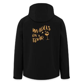Filles en tournée – Voyage des femmes et voyage des petites amies - Veste softshell homme en polyester recyclé Stanley/Stella - noir - Dos - AI Model Male 185 light (185cm)