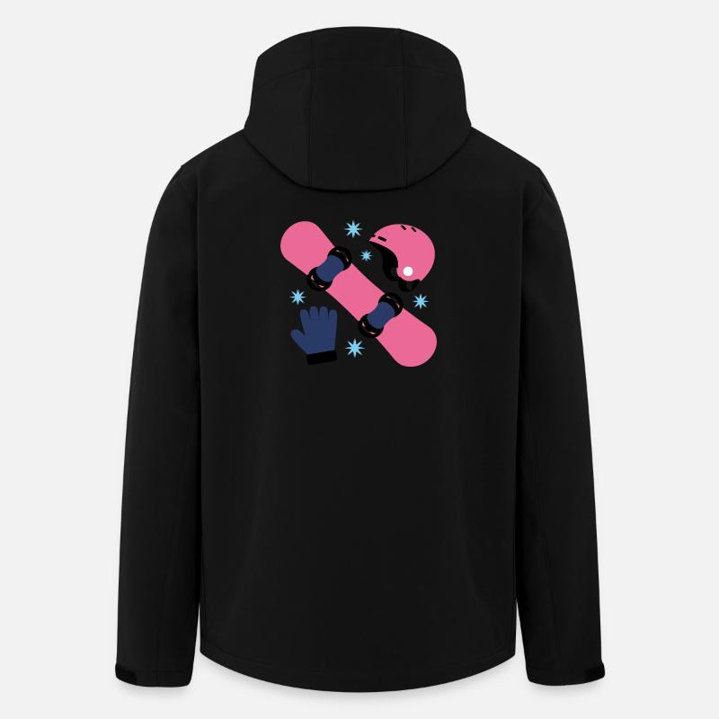 Glam Skate Pink und Blauer Helm - Recycelte Männer Softshell-Jacke von Stanley/Stella - Schwarz