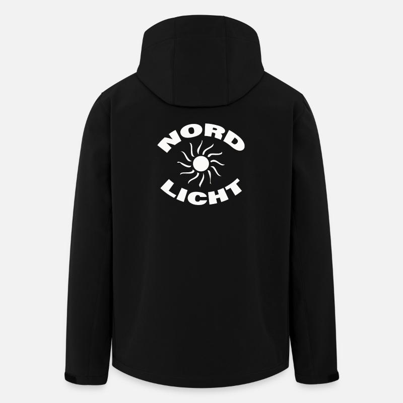 NORDLICHT - Recycelte Männer Softshell-Jacke von Stanley/Stella - Schwarz