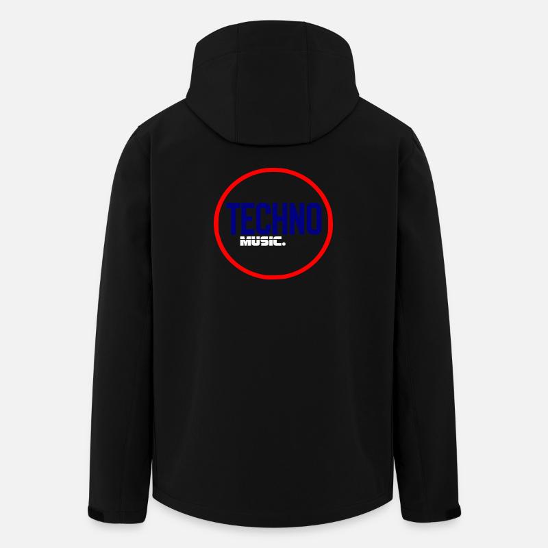 Techno Pulse Circle Logo - Recycelte Männer Softshell-Jacke von Stanley/Stella - Schwarz