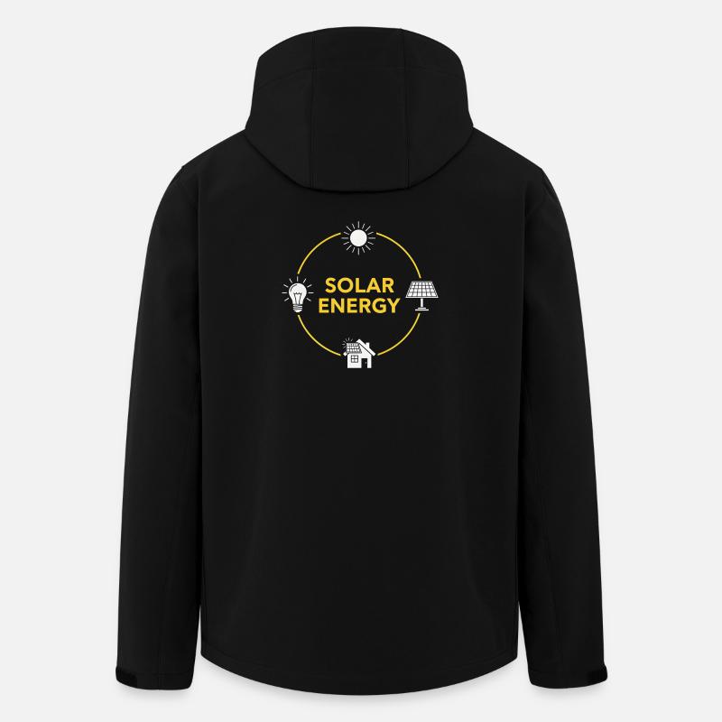 Solar Energy Circle Logo - Men’s Recycled Softshell Jacket by Stanley/Stella - black