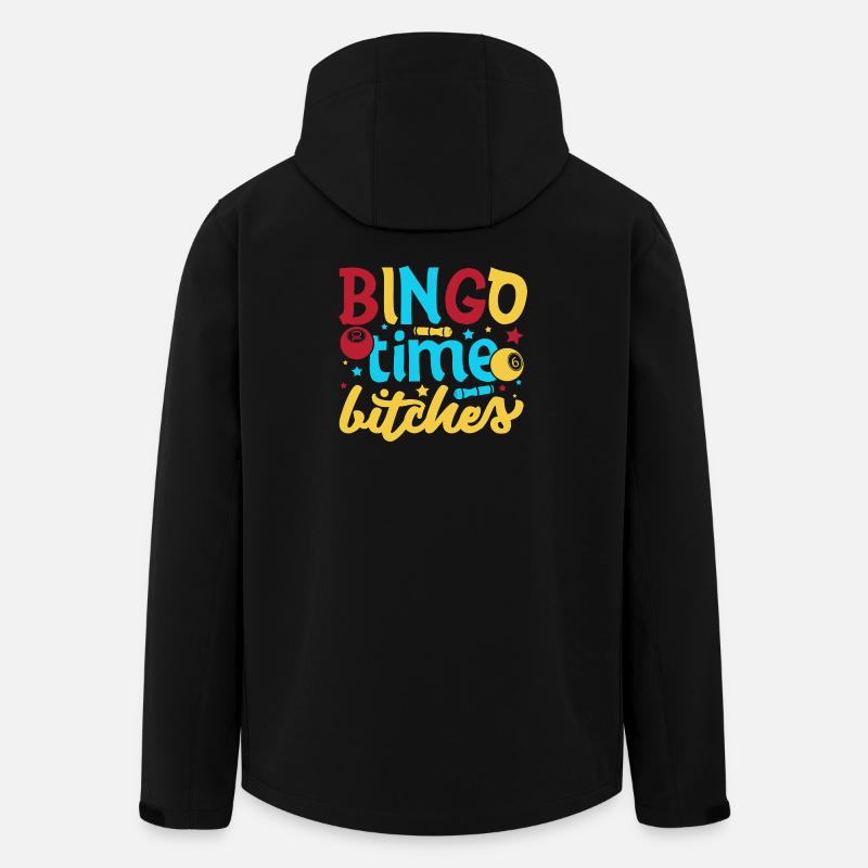 Bingo Bingo Temps Bingo Gags Bingo - Veste softshell homme en polyester recyclé Stanley/Stella - noir
