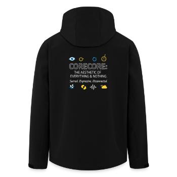 Corecore The Aesthetic of Everything Collage - Recycelte Männer Softshell-Jacke von Stanley/Stella - Schwarz - Hinten - AI Model Male 185 light (185cm)