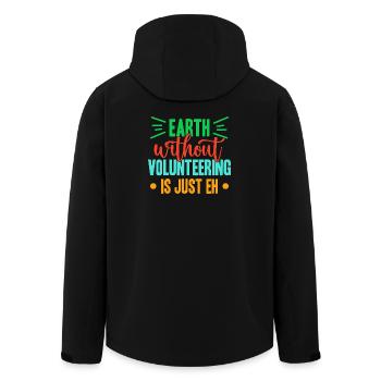 L’appréciation du bénévolat : Terre sans, c’est juste boof - Veste softshell homme en polyester recyclé Stanley/Stella - noir - Dos - AI Model Male 185 light (185cm)