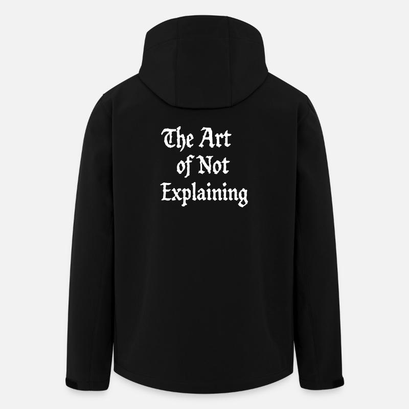 L’art de ne pas expliquer - Veste softshell homme en polyester recyclé Stanley/Stella - noir