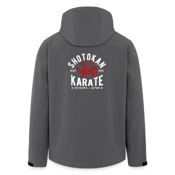 Shotokan Karate Okinawa East. 1928 - Men’s Recycled Softshell Jacket by Stanley/Stella - anthracite - Back - AI Model Male 185 light (185cm)
