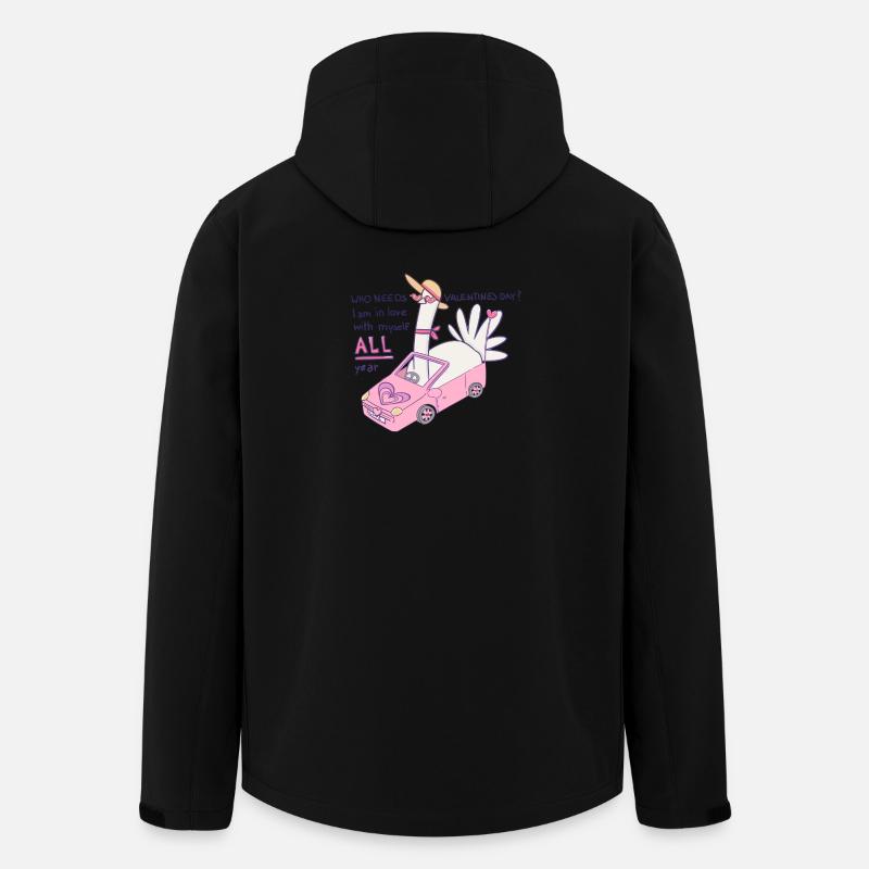 Who needs valentines day? - Recycelte Männer Softshell-Jacke von Stanley/Stella - Schwarz