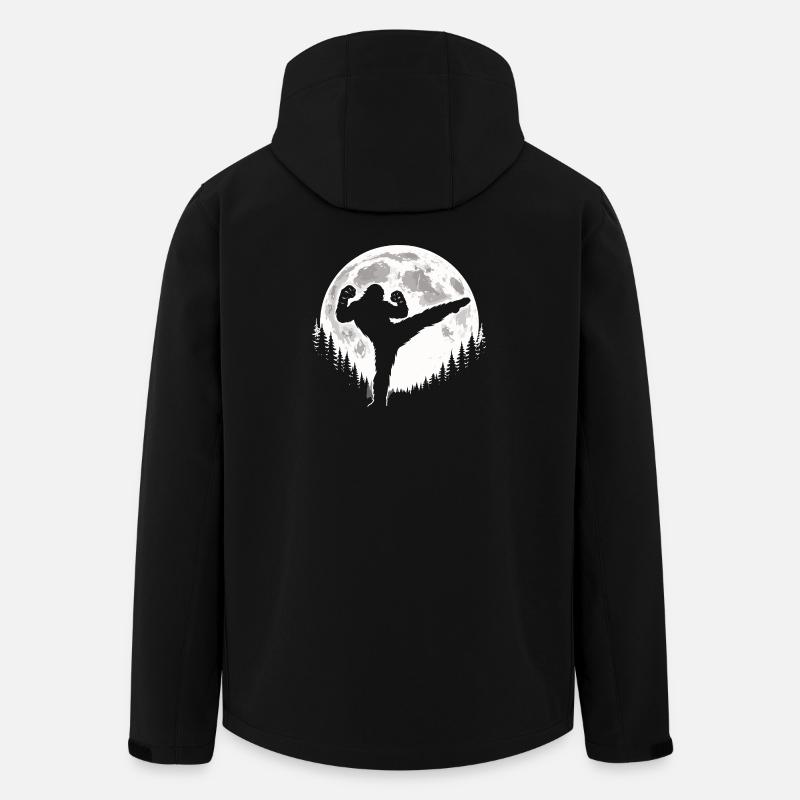 Bigfoot Kickboxen - Recycelte Männer Softshell-Jacke von Stanley/Stella - Schwarz