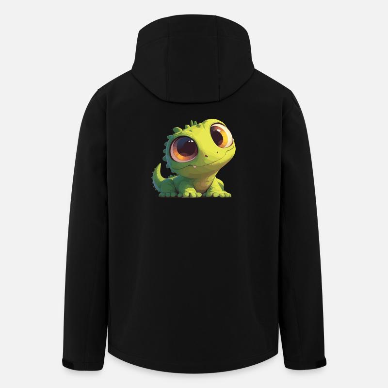 Eidechsen Eidechse - Recycelte Männer Softshell-Jacke von Stanley/Stella - Schwarz