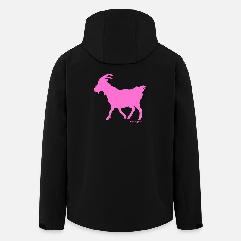 Syndebuk-lyserød - Stanley/Stella Mænd Genanvendt Softshell-jakke Discoverer - sort