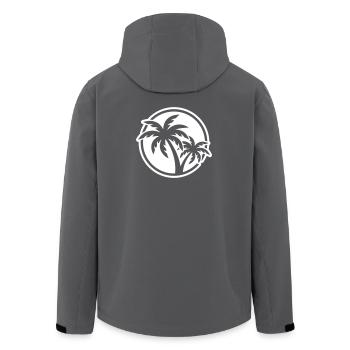 Palm Tree Symbol - Men’s Recycled Softshell Jacket by Stanley/Stella - black - Back - AI Model Male 185 light (185cm)