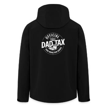 Dad Tax Official Food Inspection Humor - Men’s Recycled Softshell Jacket by Stanley/Stella - black - Back - AI Model Male 185 light (185cm)