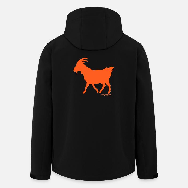 Bouc émissaire bouc émissaire orange - Veste softshell homme en polyester recyclé Stanley/Stella - noir