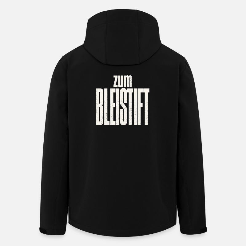 Zum Bleistift - Recycelte Männer Softshell-Jacke von Stanley/Stella - Schwarz