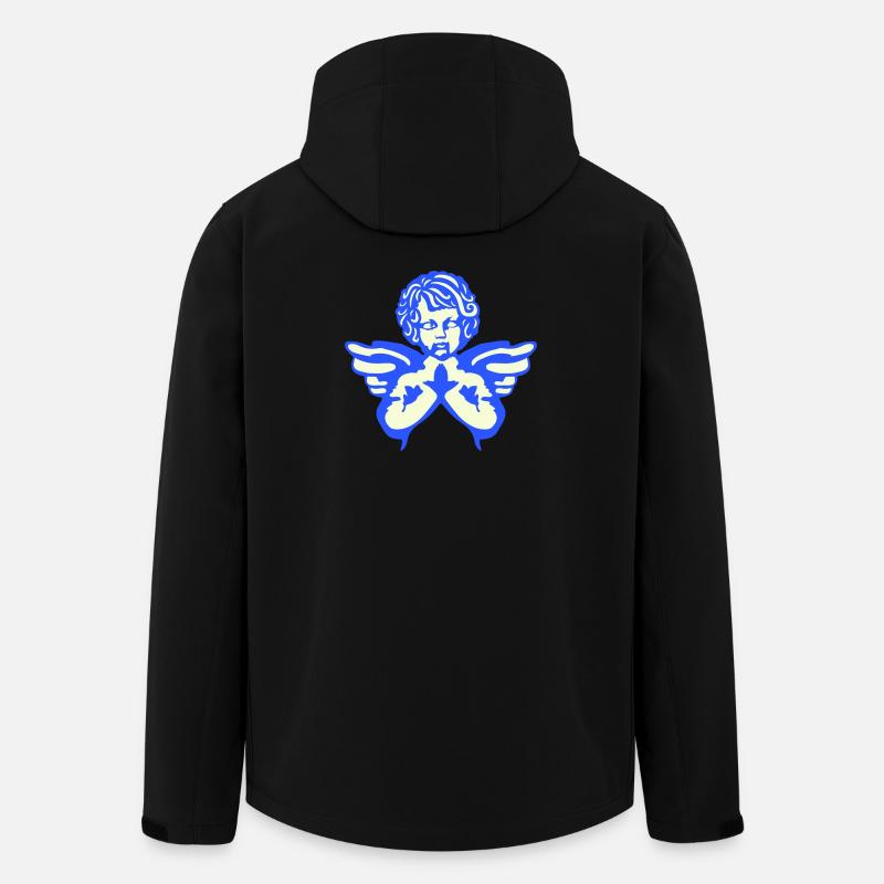 Ailes de figurine d’ange - Veste softshell homme en polyester recyclé Stanley/Stella - noir