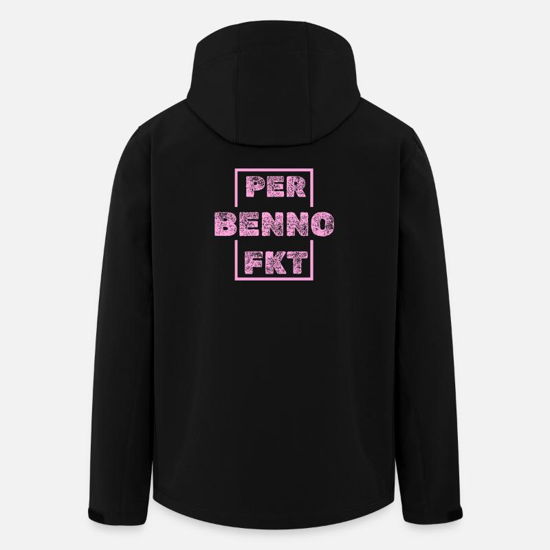 Benno als Einzigartig - Recycelte Männer Softshell-Jacke von Stanley/Stella - Schwarz