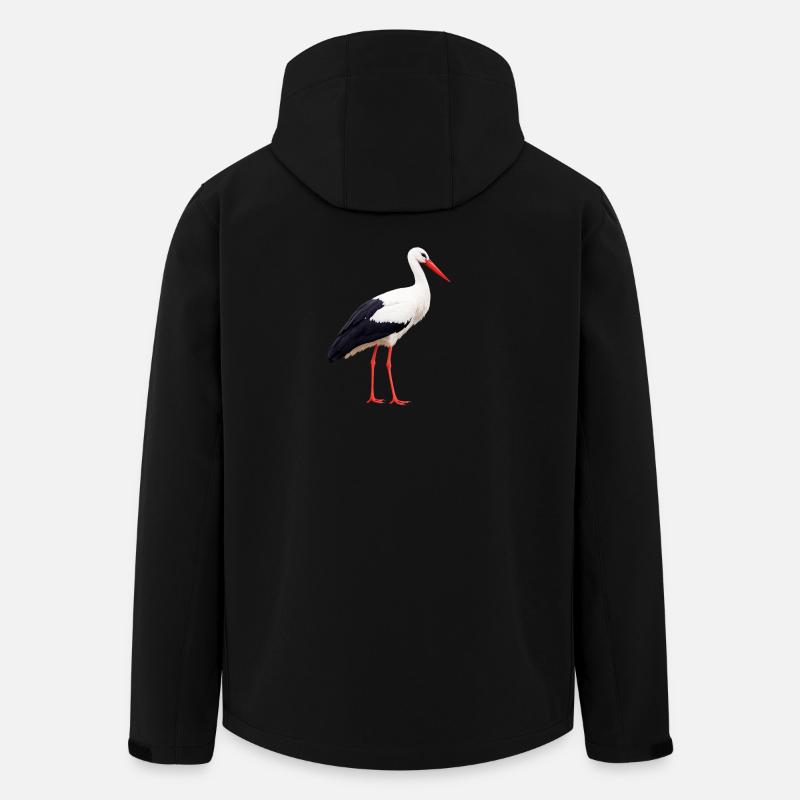 cigogne - Veste softshell homme en polyester recyclé Stanley/Stella - noir
