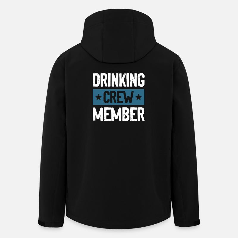 Drinking Crew - Men’s Recycled Softshell Jacket by Stanley/Stella - black