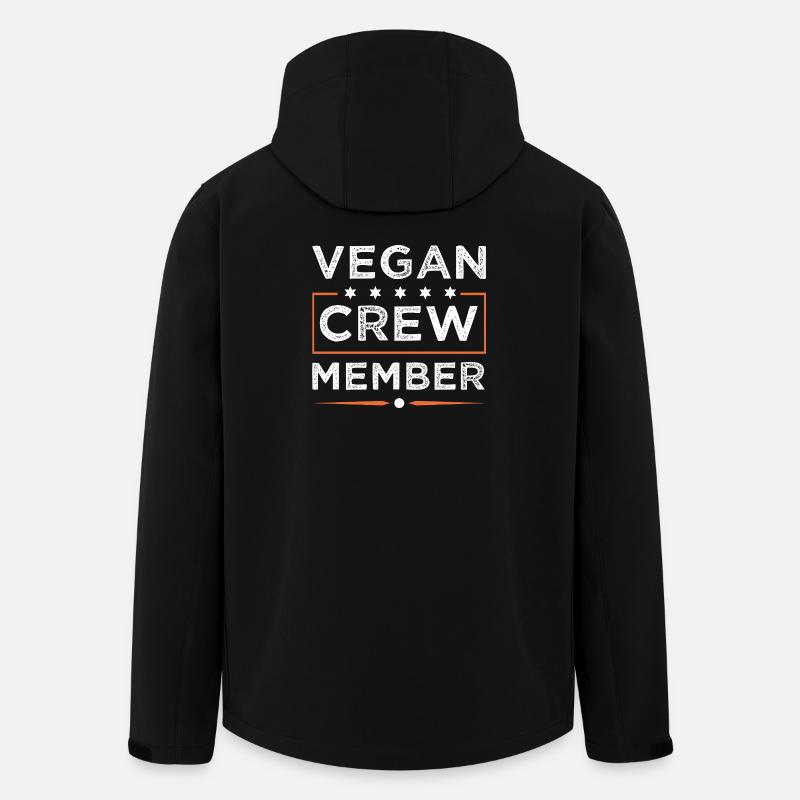 Vegan Crew - Veste softshell homme en polyester recyclé Stanley/Stella - noir