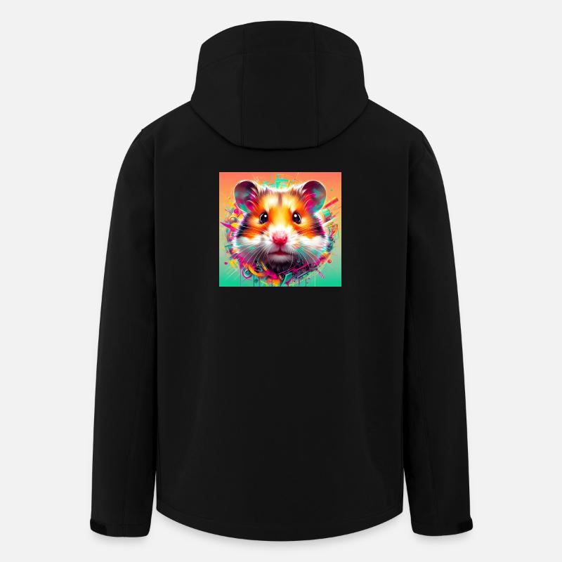 Hamster - Recycelte Männer Softshell-Jacke von Stanley/Stella - Schwarz