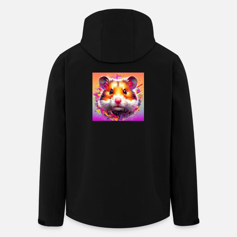 hamster - Men’s Recycled Softshell Jacket by Stanley/Stella - black