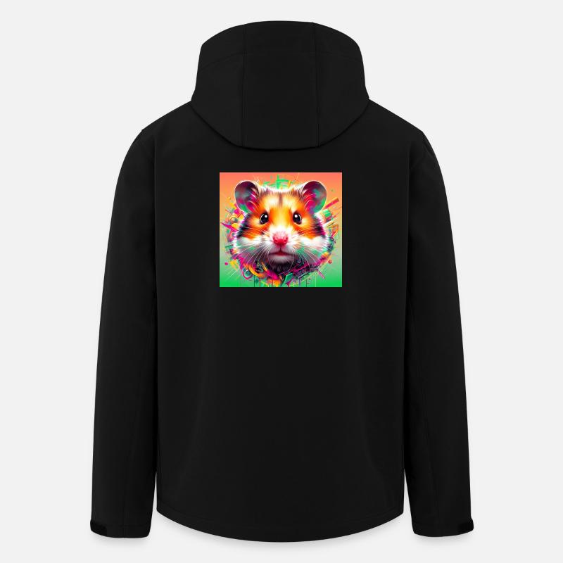 Hamster - Recycelte Männer Softshell-Jacke von Stanley/Stella - Schwarz