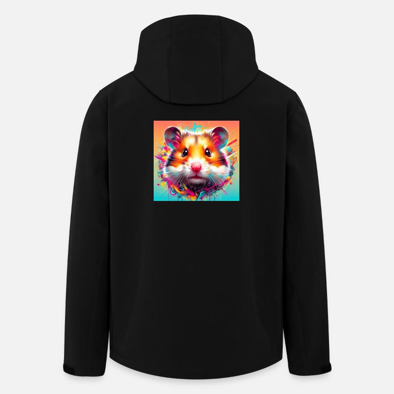 Hamster - Recycelte Männer Softshell-Jacke von Stanley/Stella - Schwarz