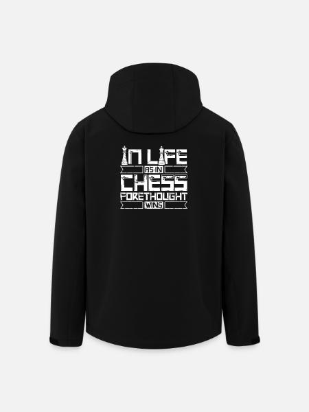 Échiquier des joueurs d’échecs - Veste softshell homme en polyester recyclé Stanley/Stella - noir