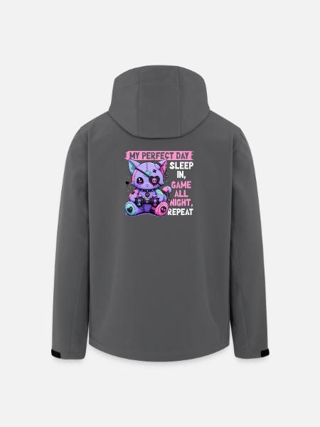 Pastel Goth Soft Goth Gaming Gamer - Men’s Recycled Softshell Jacket by Stanley/Stella - black