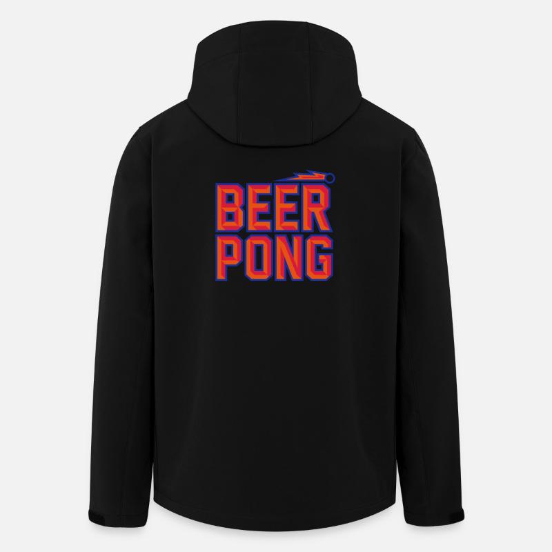 Beer Pong 3D - Recycelte Männer Softshell-Jacke Discoverer von Stanley/Stella - Schwarz