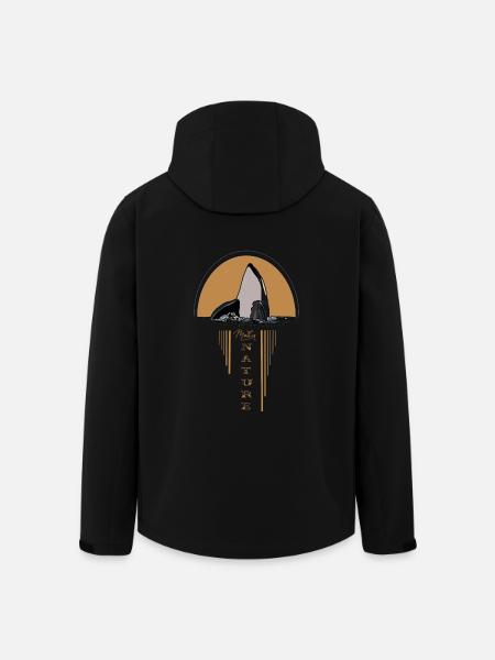 Mutter Natur Wal Umwelt Orca Meer - Recycelte Männer Softshell-Jacke von Stanley/Stella - Schwarz