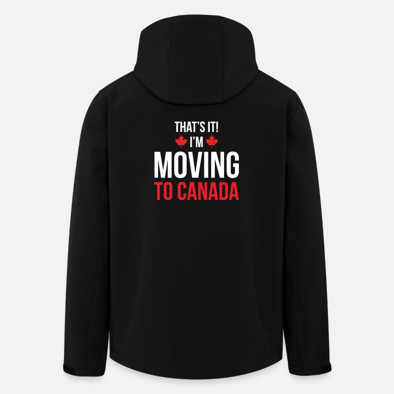 Moving to Canada - Men’s Recycled Softshell Jacket by Stanley/Stella - black