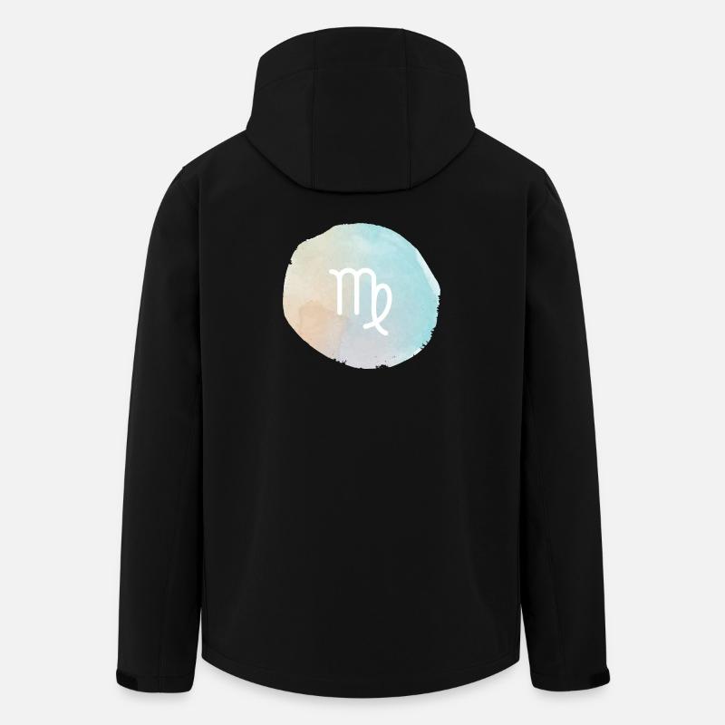 Jungfrau-Glyphe in Pastell-Aquarell - Recycelte Männer Softshell-Jacke von Stanley/Stella - Schwarz