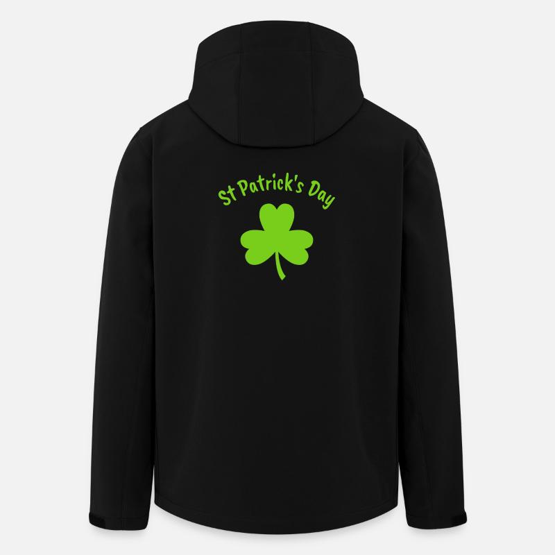 Saint-Patrick - Veste softshell homme en polyester recyclé Stanley/Stella - noir
