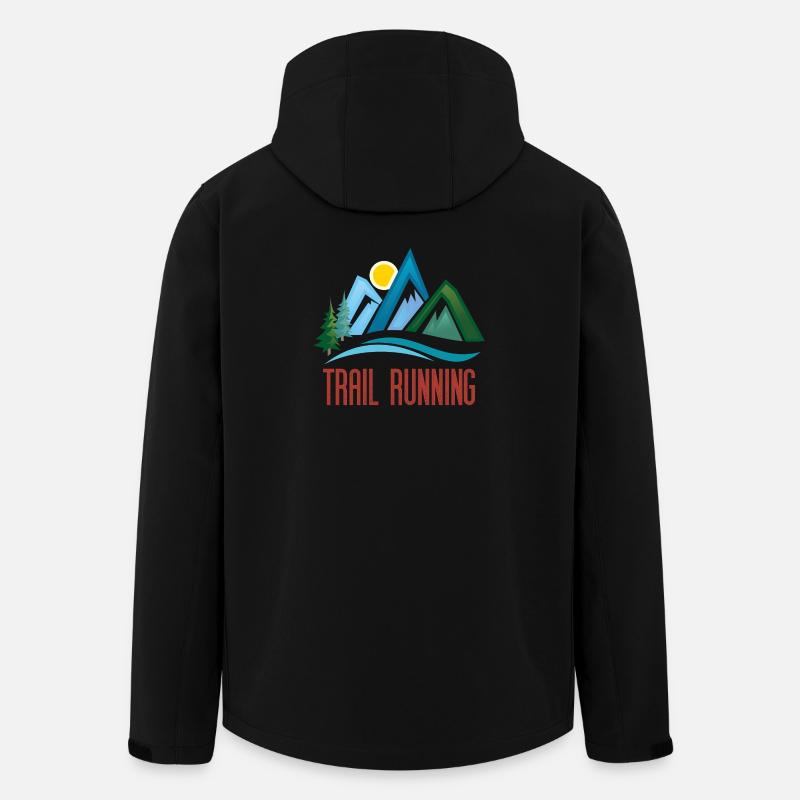 Trailrunning - Recycelte Männer Softshell-Jacke von Stanley/Stella - Schwarz